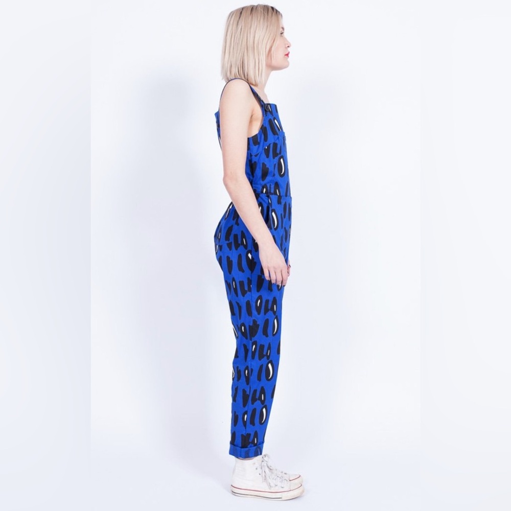 RARE! Nooworks overalls in BLUE DOT - Picture 4 of 8